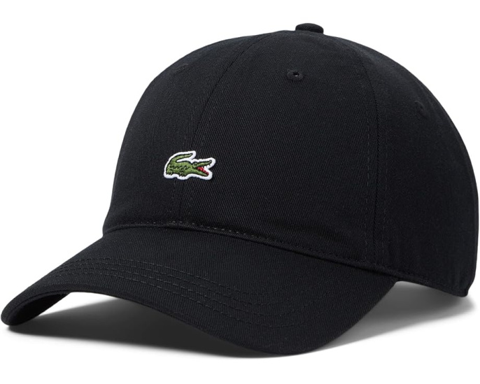 Хлопковая кепка Lacoste Cotton Croc Logo с крокодилом