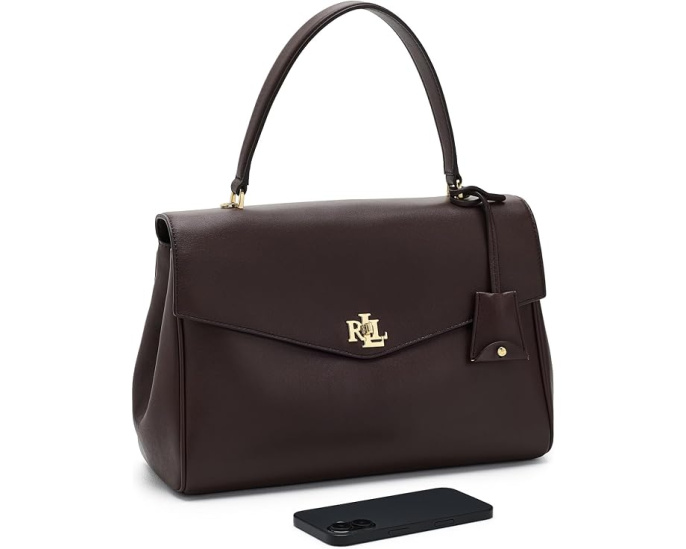 Сумка Lauren Ralph Lauren Nappa Leather Medium Farrah Soft Satchel из мягкой кожи