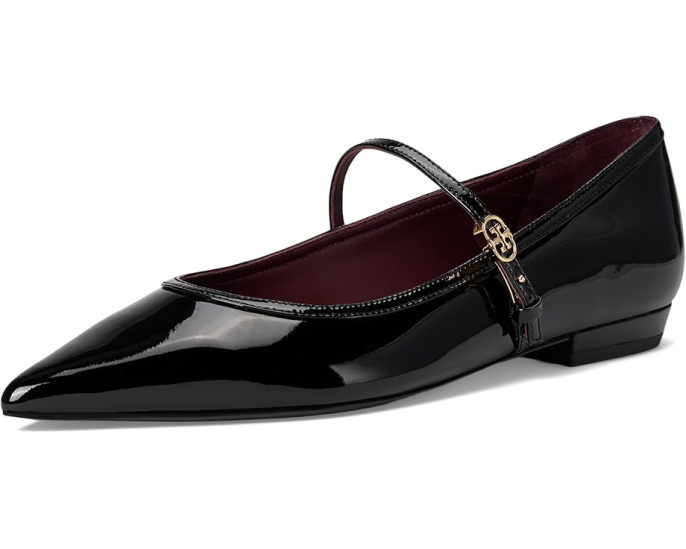 Туфли Mary Jane Double T-Buckle с сетчатым верхом в горошек Tory Burch
