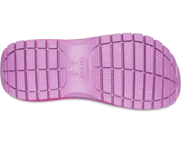 Сандалии Crocs Classic Mega Crush на платформе с двумя ремешками