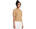 Mixed Stitch Elbow Sleeve Polo