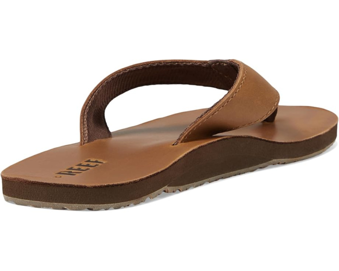 Кожаные шлепанцы Reef Leather Smoothy с тройной плотностью EVA и поддержкой свода