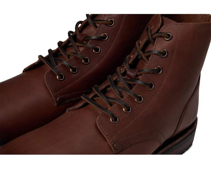 Ботинки Barrett Lace Up из винтажной кожи с круглым носком