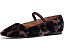 Greta Elastic Mary Jane - Leopard Velvet