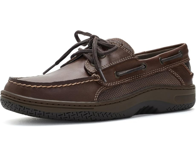Sperry туфли Billfish 3 Eye с темно-коричневой кожей