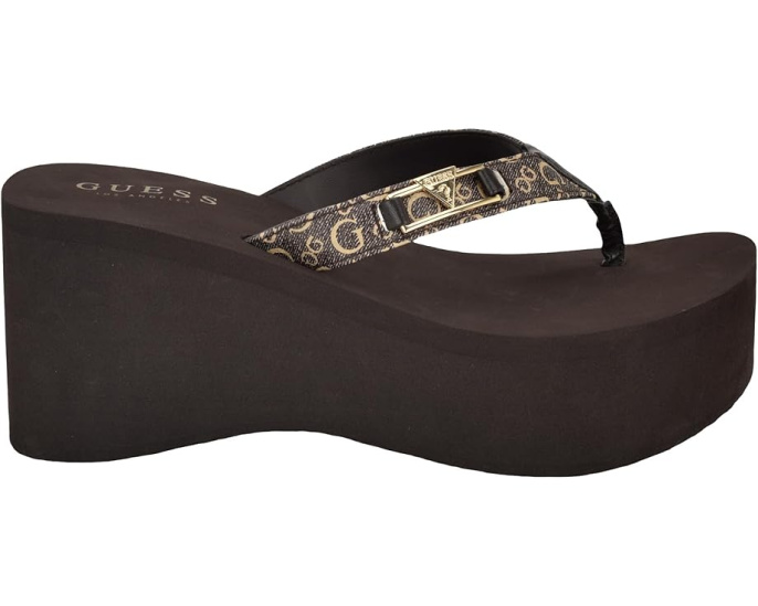 Шлепанцы Ridges на легком клине из ЭВА от GUESS