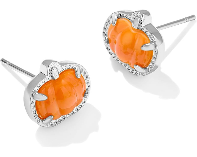 Серьги-гвоздики Pumpkin от Kendra Scott в виде тыквы