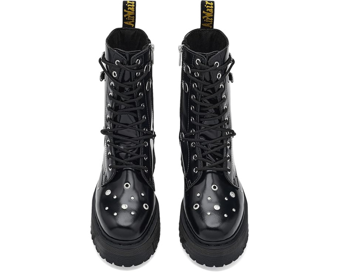 Ботинки Dr. Martens Jadon Hi Hardware на платформе с заклепками