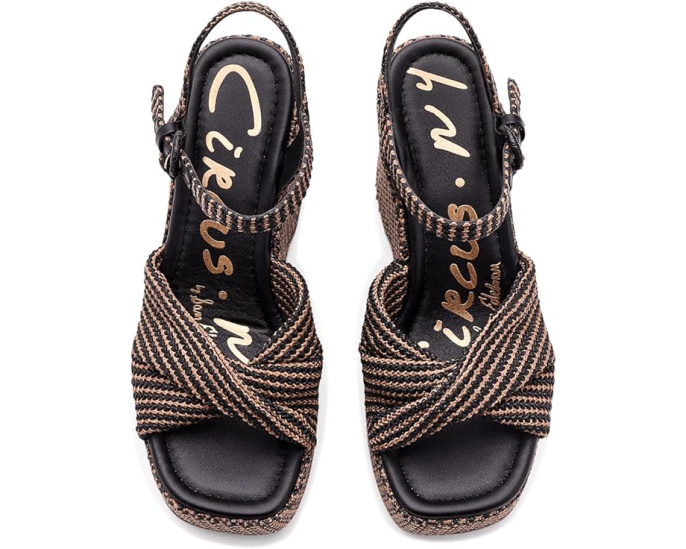 Сандалии Joanne от Circus NY by Sam Edelman на платформе из рафии