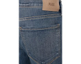 Paige джинсы Federal Transcend Slim Straight с эффектом потертости