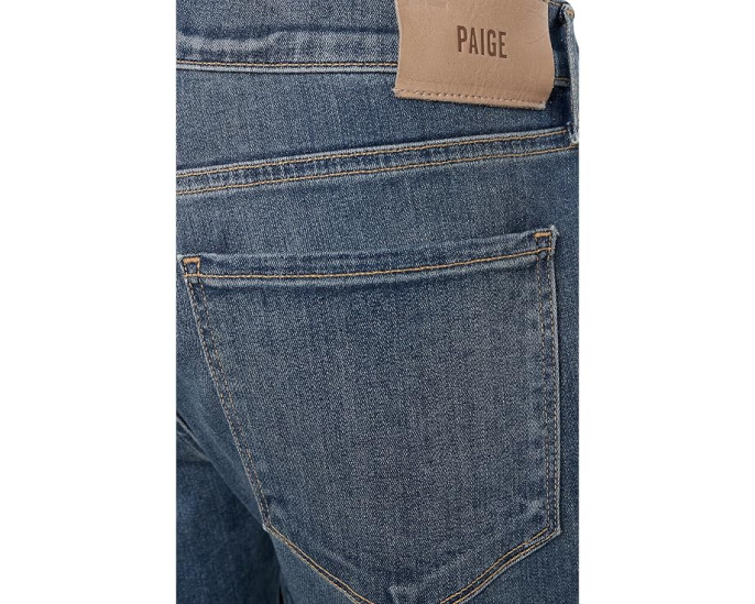 Paige джинсы Federal Transcend Slim Straight с эффектом потертости