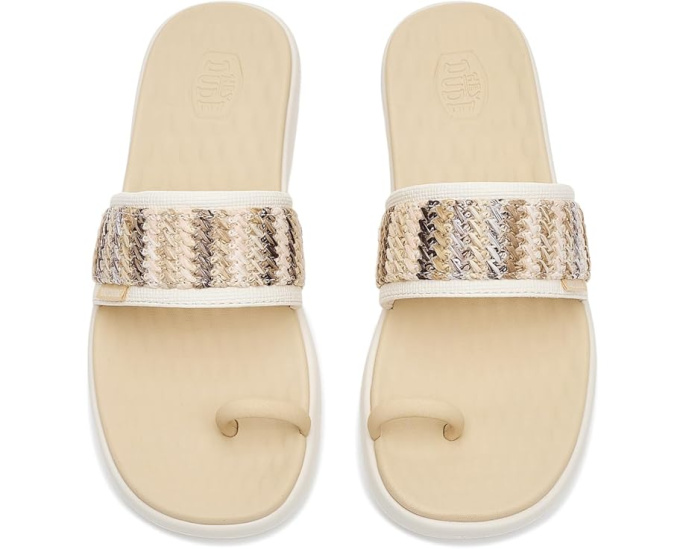 Босоножки Maui Breeze Toe Loop с кольцом на мыске цвет слоновой кости
