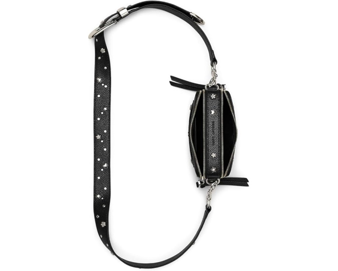 Мини сумка The Mini Icon Stud Snapshot с заклепками и съемным ремнем Marc Jacobs