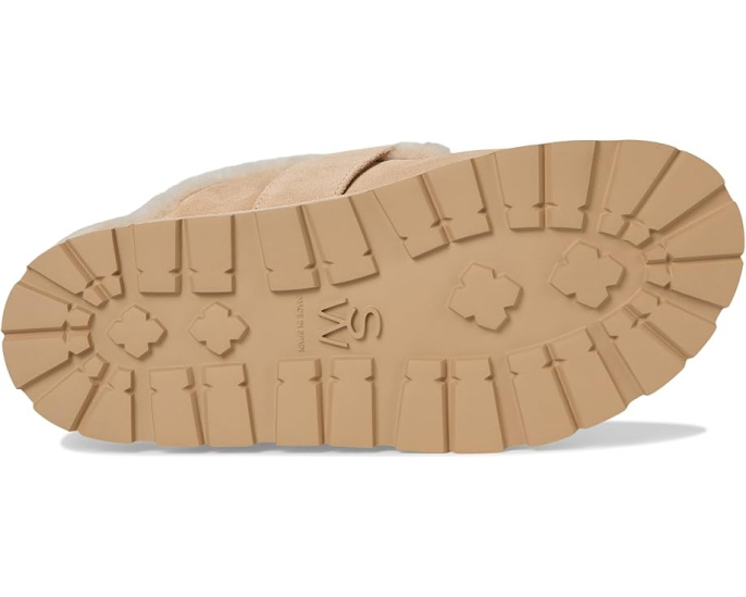 Stuart Weitzman Мюли Chrystie из овчины с большой пряжкой