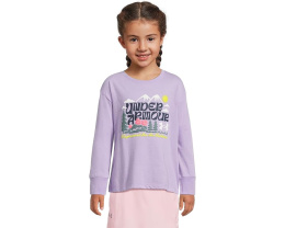Футболка Under Armour Kids с цветочным горным принтом и длинными рукавами