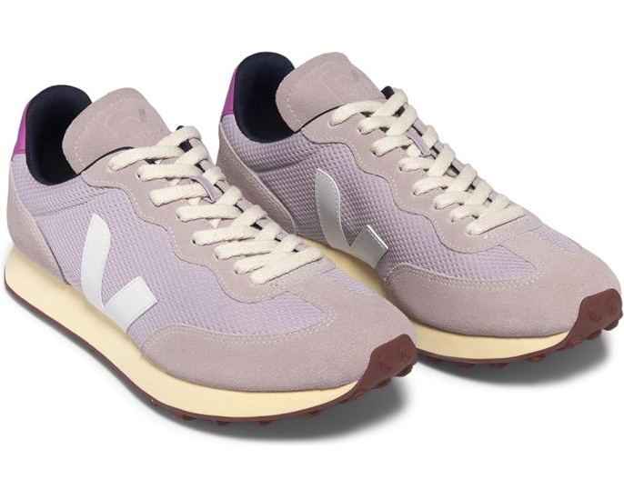 Кроссовки VEJA Rio Branco с кожаным верхом и контрастной отделкой