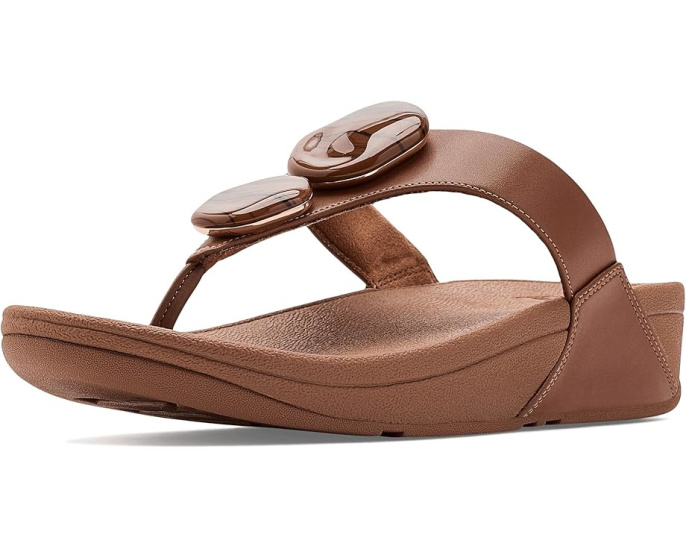 FitFlop Сандалии Lulu с мраморным камнем и перемычкой