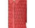 Button Front Bubble Sleeve Top