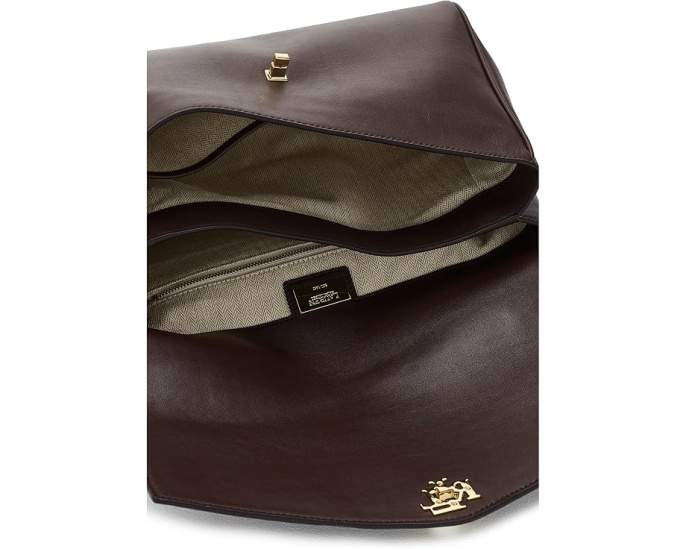 Сумка Lauren Ralph Lauren Nappa Leather Medium Farrah Soft Satchel из мягкой кожи