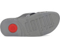 Сандалии Lulu Crinkled-shimmer Cross Slides от FitFlop с блестками