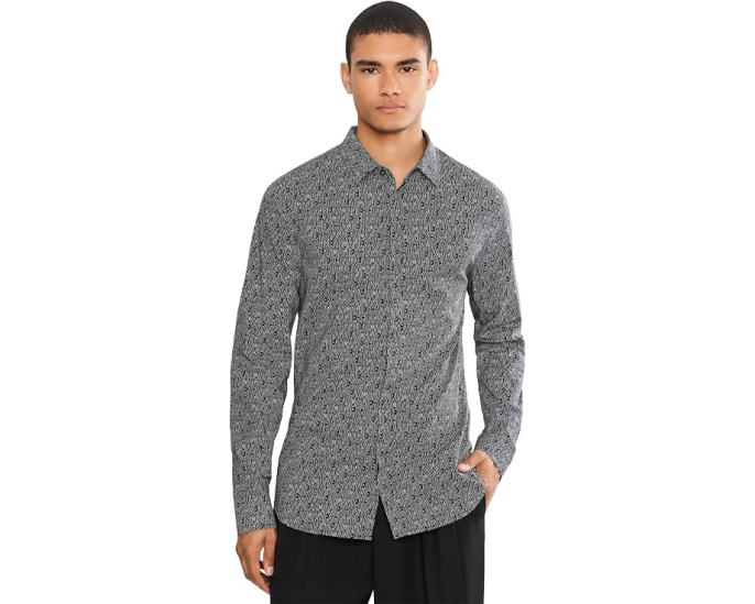Рубашка Armani Exchange из хлопкового поплина со стрейчем