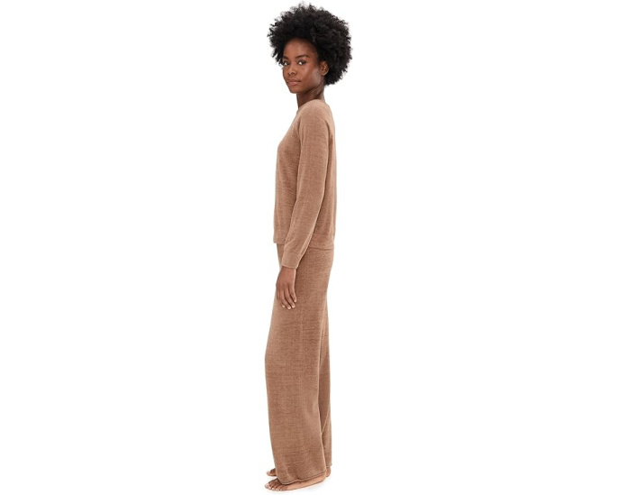 Комплект Barefoot Dreams CozyChic Ultra Lite свитер с резинкой и широкие брюки