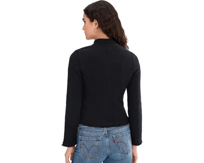 Куртка Fringe Mix Knit Bomber с бахромой от NIC+ZOE