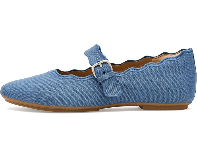Туфли FitFlop Delicato Wave-Edge Canvas Mary Janes на клиновидном каблуке