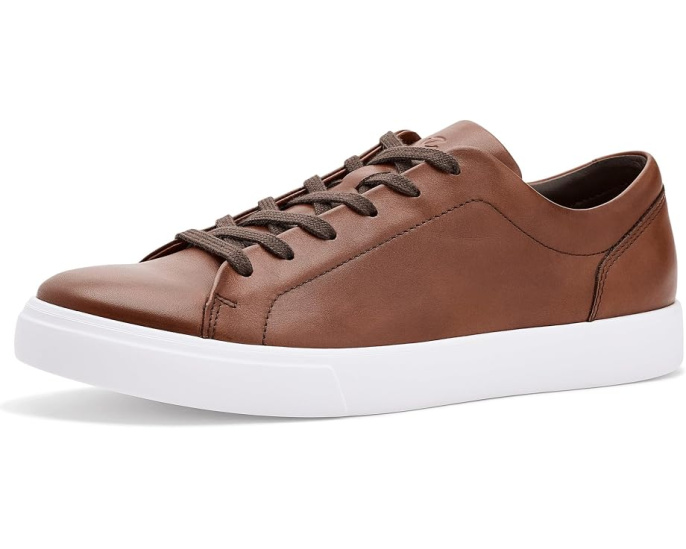 Кроссовки ECCO Soft 10 Classic Lace-Up из зерненой кожи с резиновой подошвой
