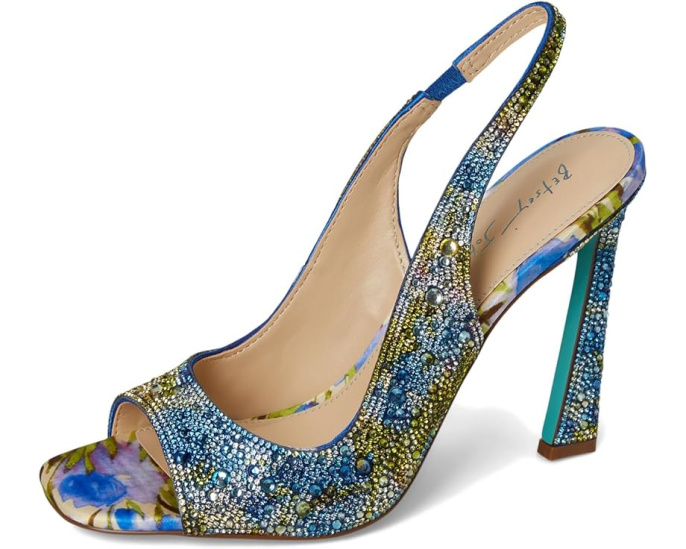 Босоножки Blue by Betsey Johnson Mina на каблуке со стразами