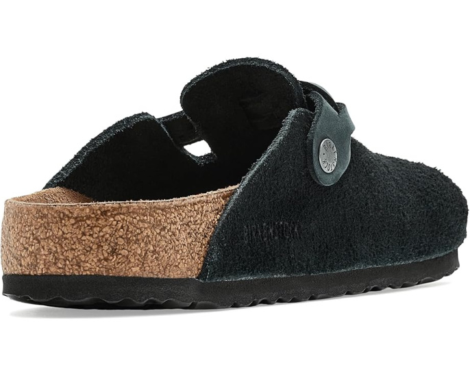 Сабо Birkenstock Boston Braid из замши с регулируемым ремешком