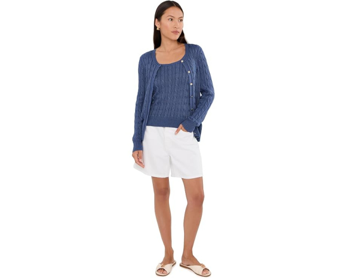 Кардиган Lauren Ralph Lauren Petite из хлопка с косами