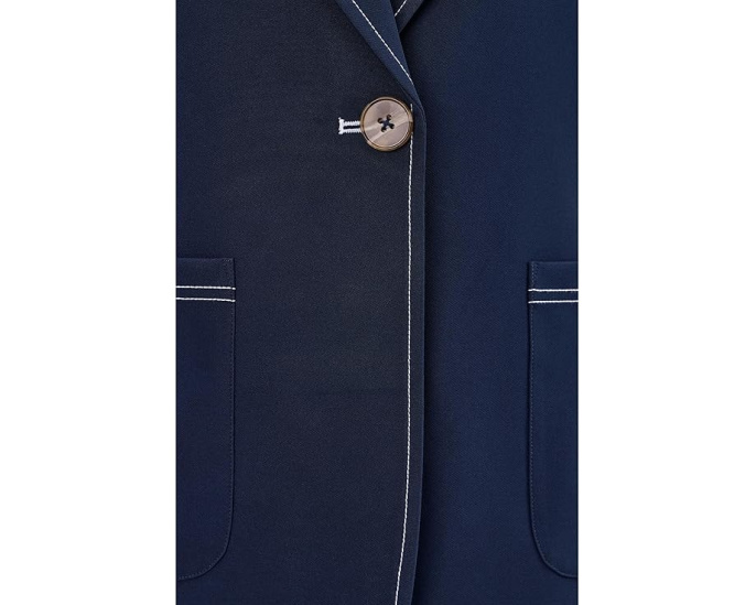 Блейзер Sleek Stretch Accent Stitch с контрастной строчкой и одним пуговицей NIC+ZOE