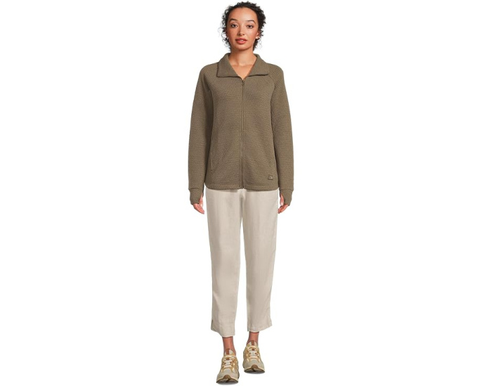 L.L.Bean Стеганая куртка Ridgeknit на молнии с капюшоном