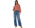 Топ Faherty Coastal Poplin Eleanor с V-образным вырезом