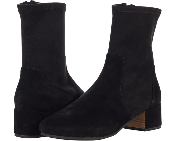 Ботильоны Ella Stretch Booties с молнией и квадратным каблуком от Gentle Souls by Kenneth Cole