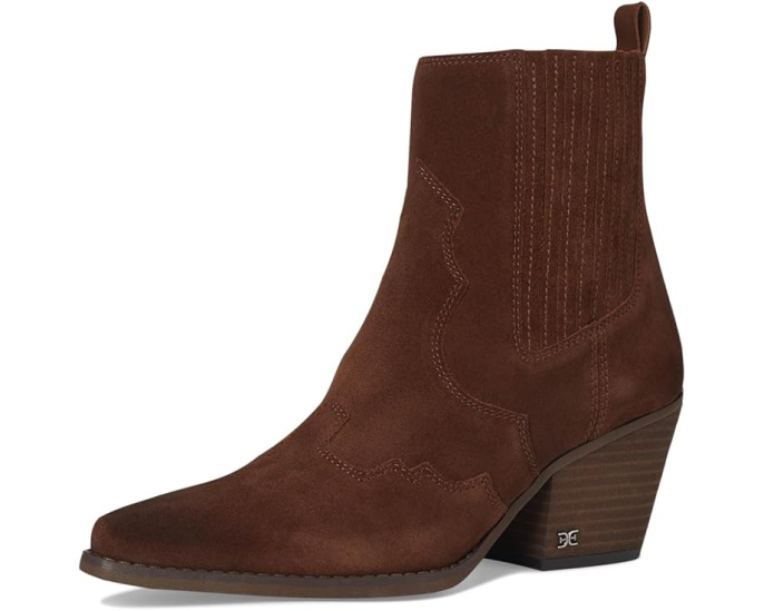 Ковбойские сапоги Sam Edelman West из кожи с острым носком