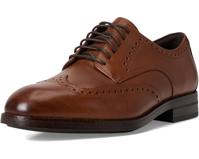 Оксфорды Cole Haan Harmon Grand Wingtip с кожаной подкладкой и подошвой EVA