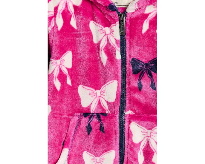 Флисовая куртка Hatley Big Bows с капюшоном на молнии