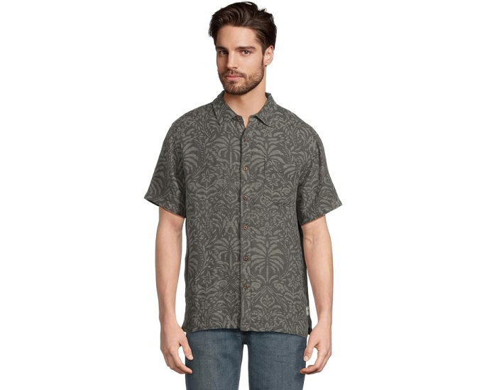 Рубашка Hurley Encinitas с коротким рукавом из льняной смеси
