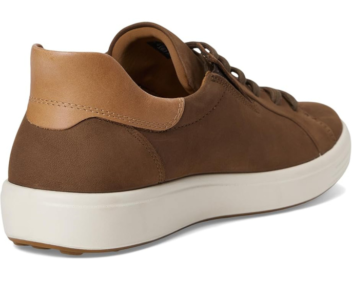Кроссовки ECCO Soft 7 Easy Slip с кожаным верхом и эластичными шнурками