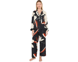 Natori Пижамный набор Kami Notch Pajama Set черный
