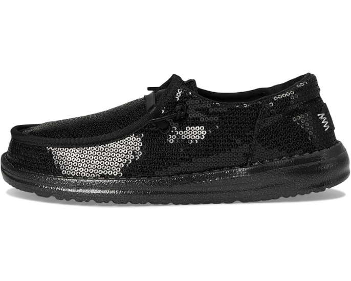 Детские слипоны Hey Dude Kids Wendy Funk Mono Sequin с пайетками и эластичными шнурками