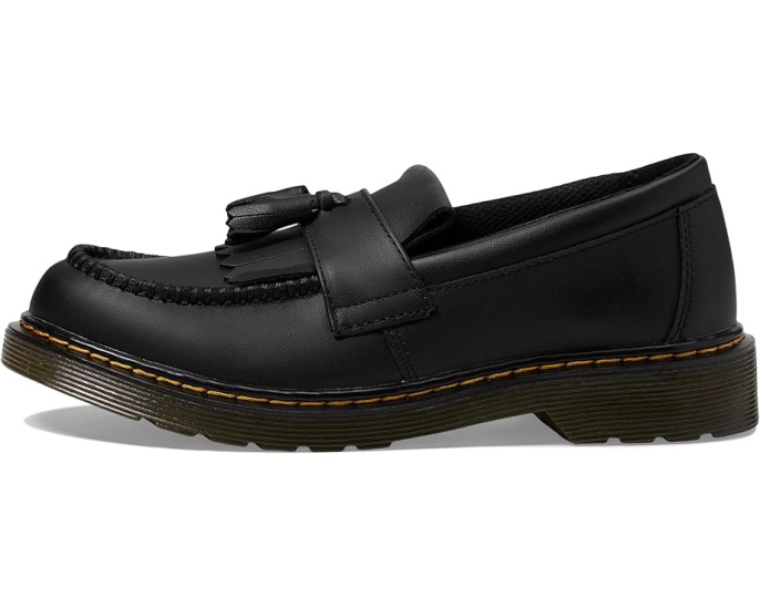 Лоферы Dr. Martens Adrian Y для детей на липучке с кожаным верхом