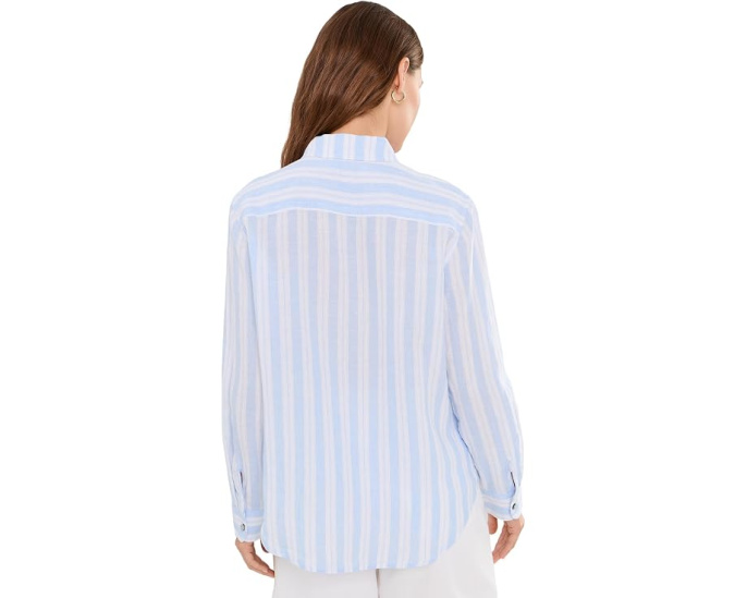 Рубашка Tommy Bahama Sea Stripe с длинным рукавом свободного кроя