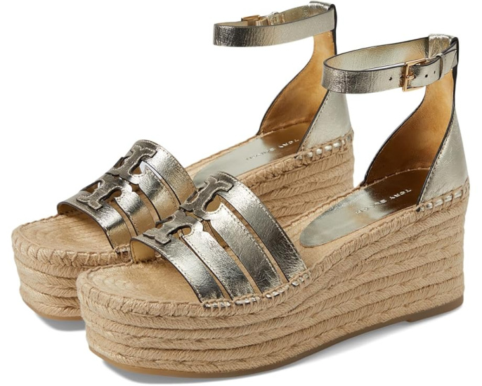 Босоножки Tory Burch Ines на платформе 80 мм с ремешком на щиколотке