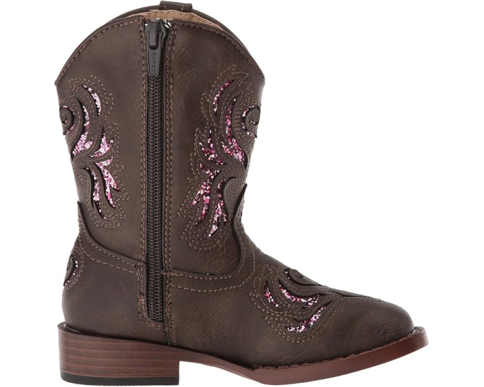 Ковбойские сапоги Roper Kids Glitter Breeze с лазерной перфорацией