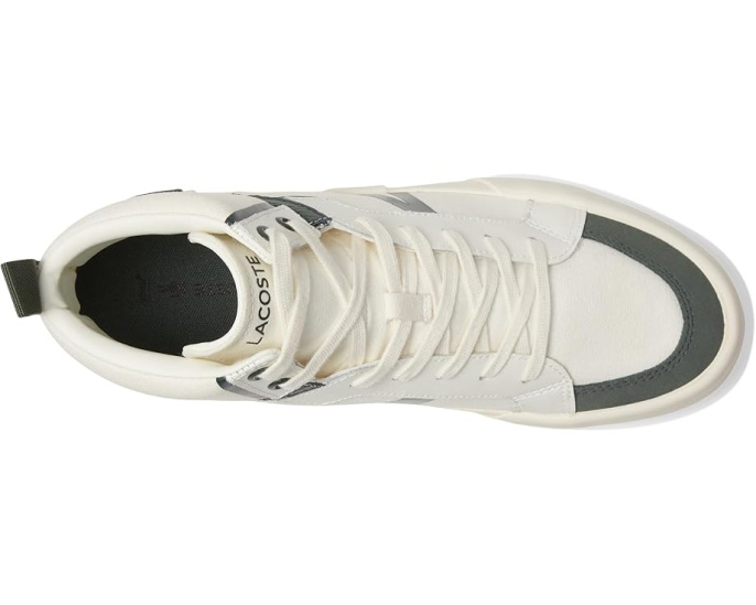 Высокие кроссовки Lacoste L004 Mid с текстильным верхом и стелькой Ortholite