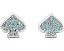 Серьги-гвоздики Kate Spade New York Everyday Spade Pave с инкрустацией