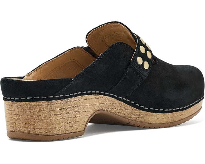 Клогги Dansko Branson из замши с пряжкой и регулируемым ремешком